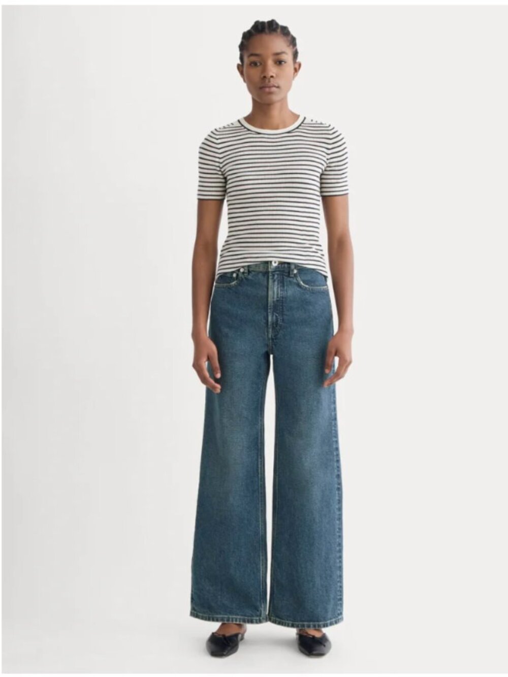 Everlane The Way-High Sailor Jean sz 31 dark indigo